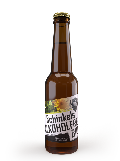 Schinkels-Bierflasche-Alkoholfrei
